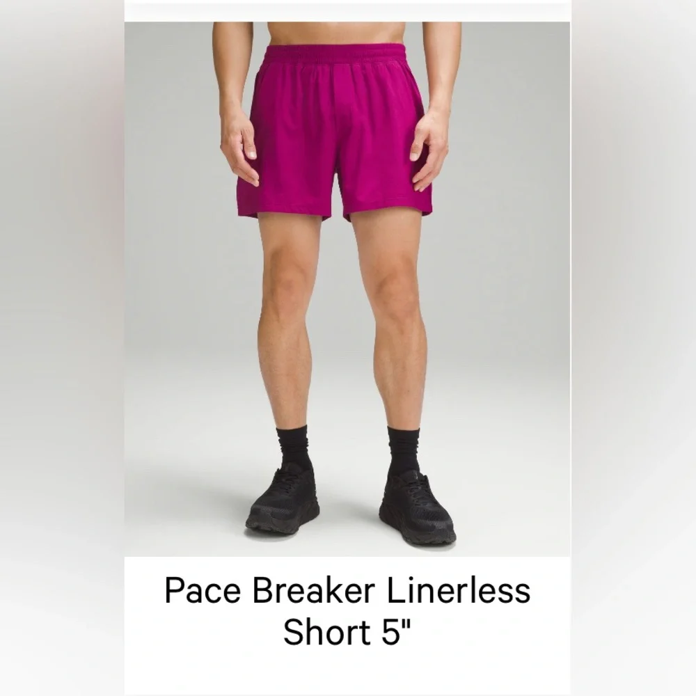 Lululemon. Mens. Size Large. Pace Breaker, linerless shorts. 5” inseam. - Picture 4 of 4